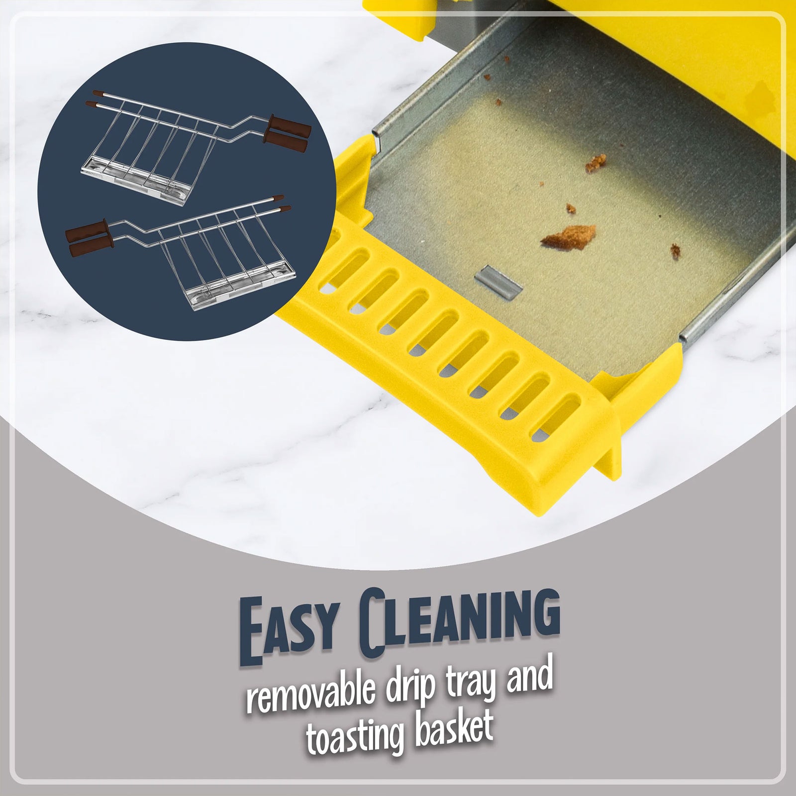 Nostalgia Easy Clean Grilled Cheese Sandwich Toaster w/2 Toasting Baskets (Used) - VMInnovations