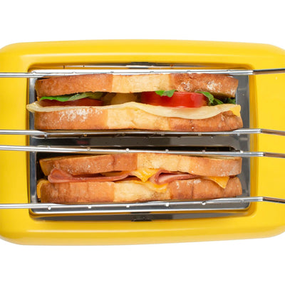 Nostalgia Deluxe Easy Clean Grilled Cheese Sandwich Toaster w/2 Toasting Baskets