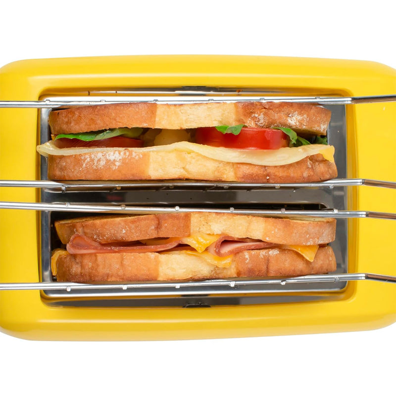 Nostalgia Deluxe Easy Clean Grilled Cheese Sandwich Toaster w/2 Toasting Baskets