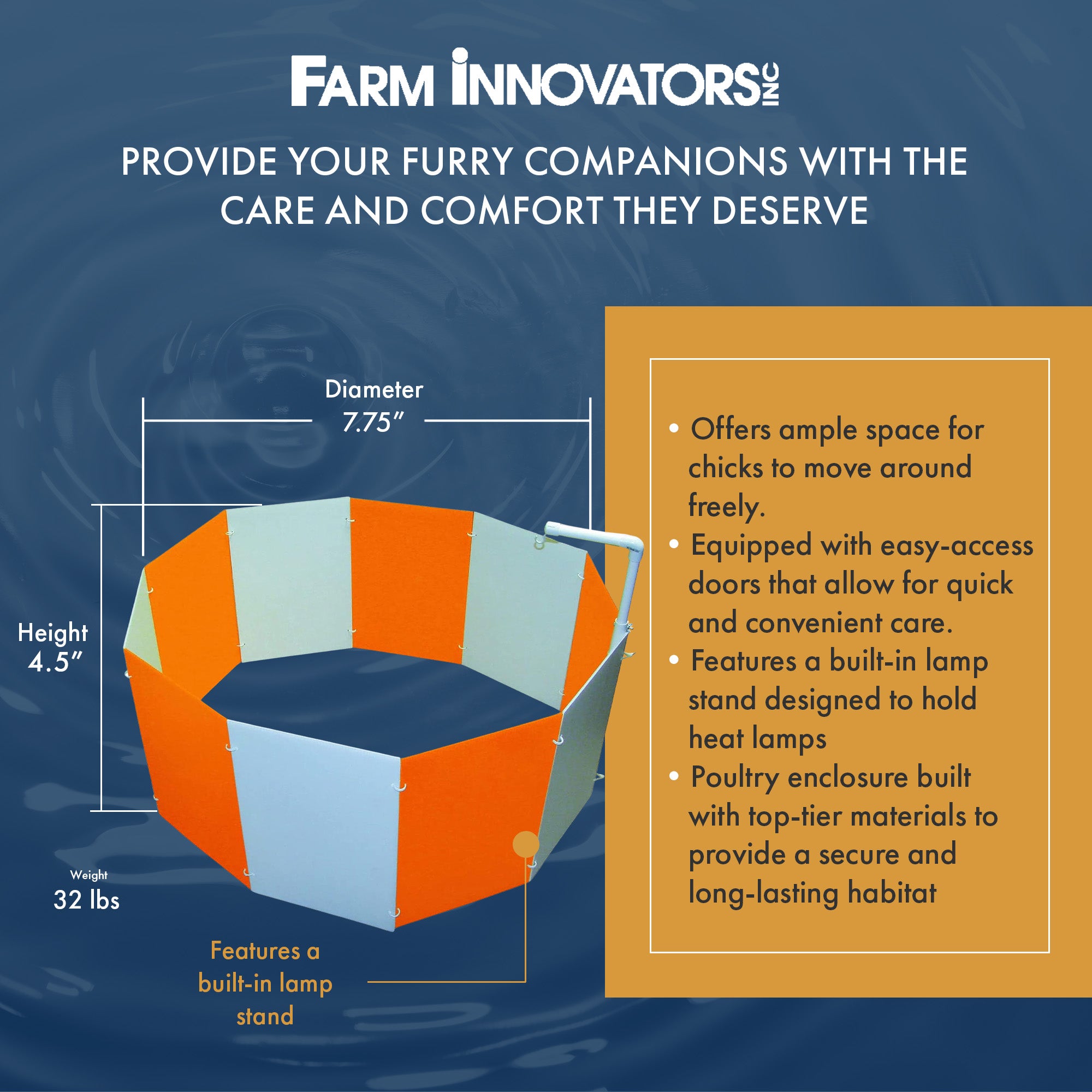 Farm Innovators Baby Chick Starter Home for Lawn and Poultry Habitat Supplies - VMInnovations