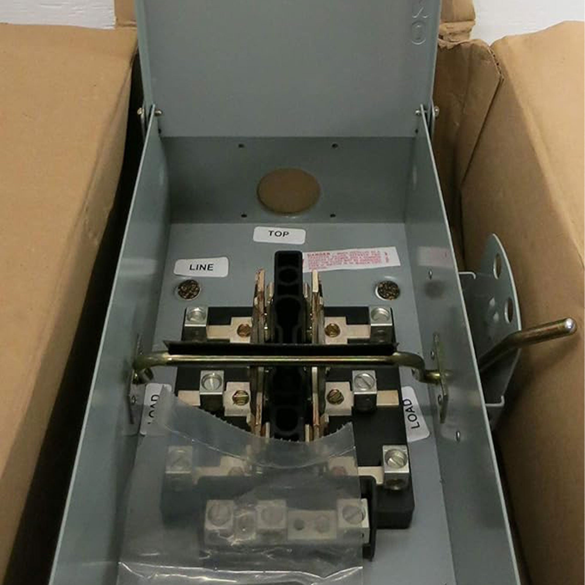 GE Outdoor Double Pole Double Throw Safety Switch, 100 Amp, Manual Disconnect - VMInnovations