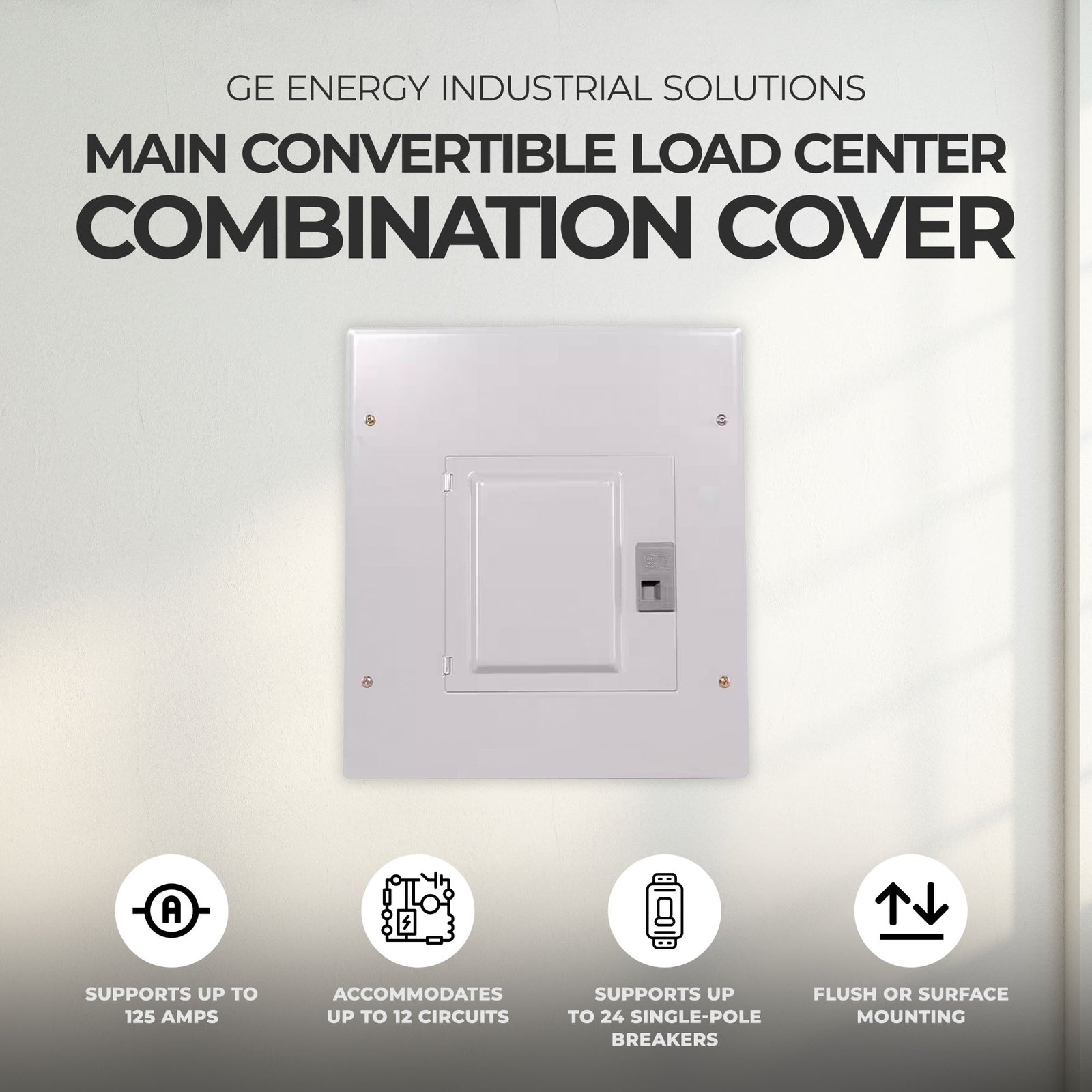 GE Energy Industrial Solutions Main Convertible Load Center Combination Cover - VMInnovations
