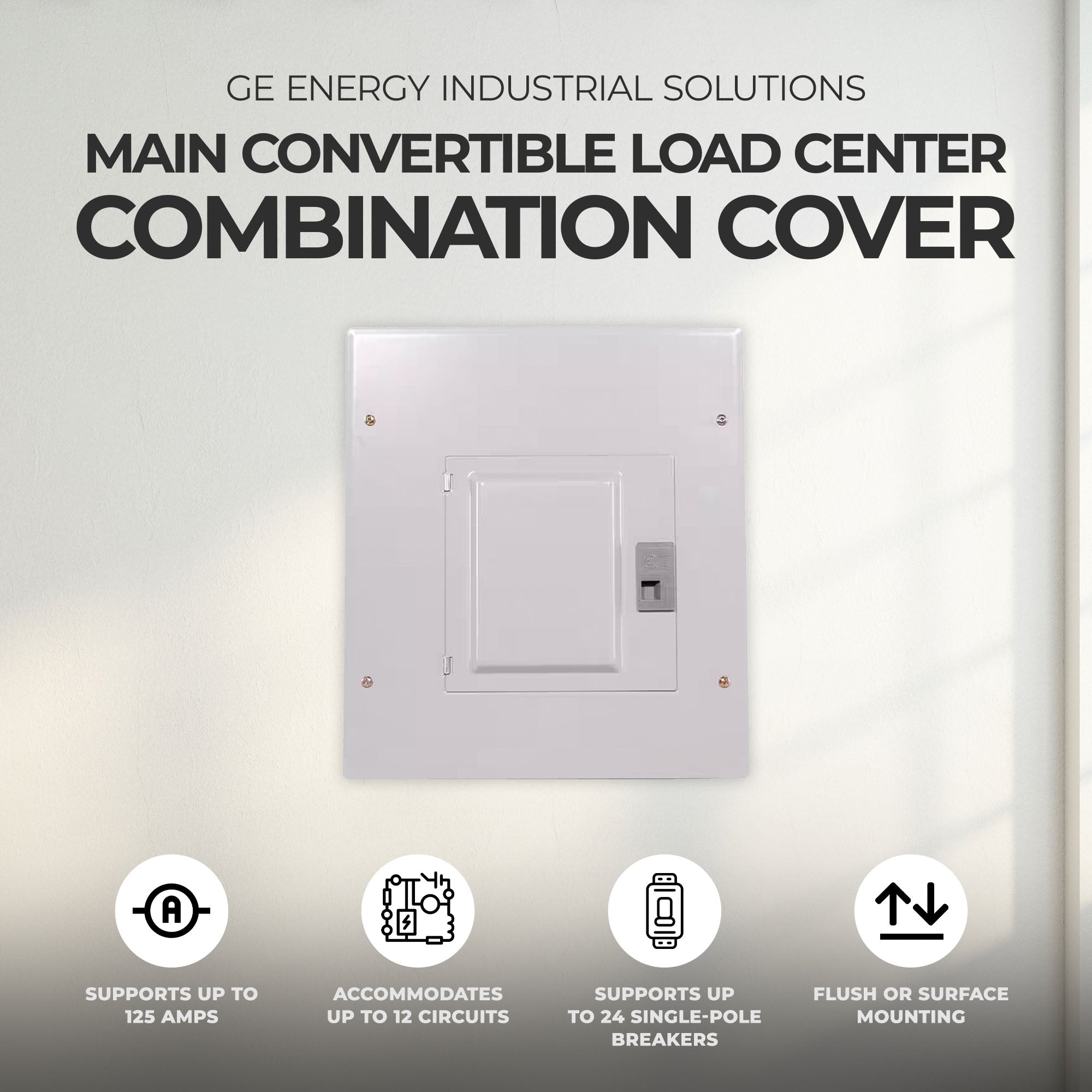 GE Energy Industrial Solutions Main Convertible Load Center Combination Cover - VMInnovations