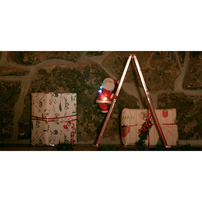 Mr. Christmas 2 Pack Animated Musical Climbing Santa Christmas Decoration, 17" - VMInnovations