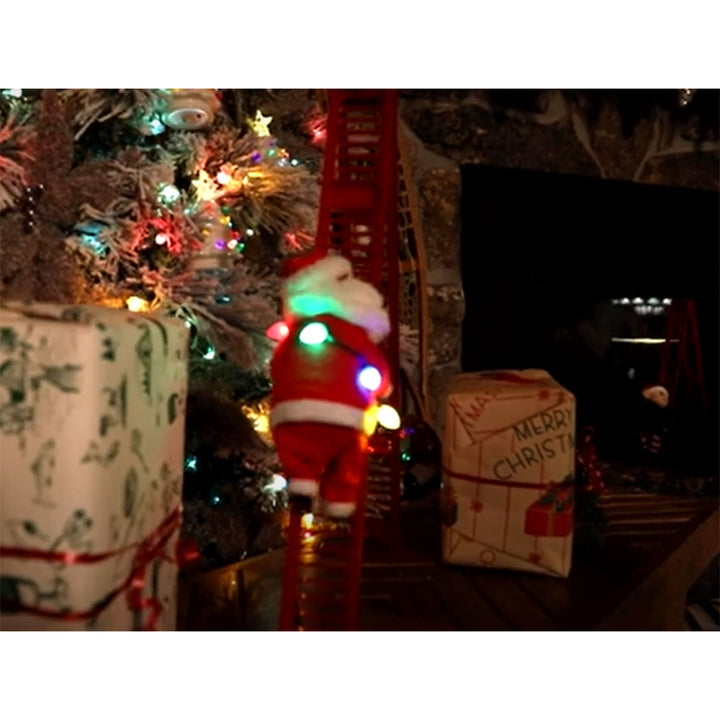 Mr. Christmas Animated Musical Climbing Santa Christmas Decoration, 17 Inches - VMInnovations