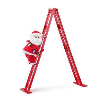 Mr. Christmas 2 Pack Animated Musical Climbing Santa Christmas Decoration, 17" - VMInnovations