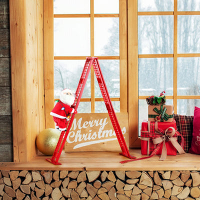Mr. Christmas 2 Pack Animated Musical Climbing Santa Christmas Decoration, 17" - VMInnovations