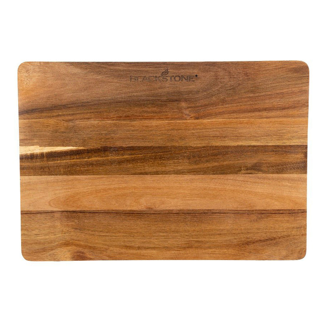 Blackstone Acacia Wood Griddle Cutting Board with Feet, Large, 17x12 Inch (Used)