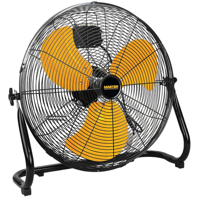 Master High Velocity Portable Industrial Metal Floor Fan, 20 Inch, Black/Yellow