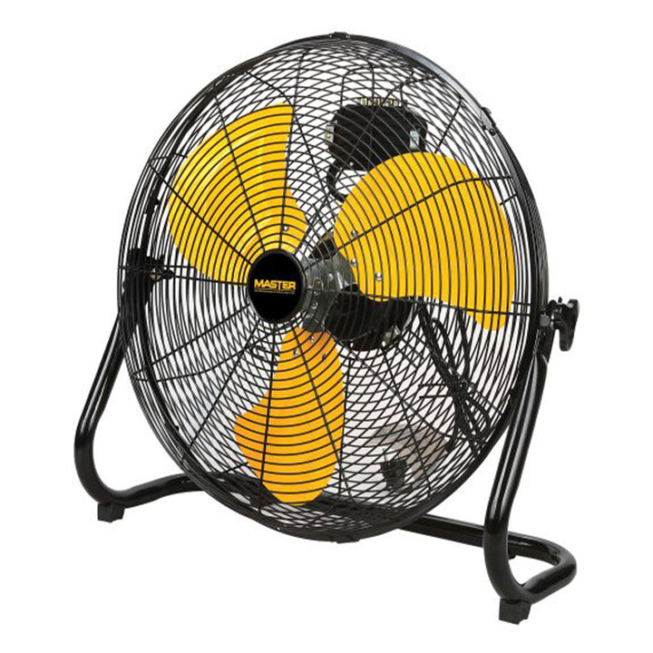 Master High Velocity Portable Metal Floor Fan, 20 Inch, Black/Yellow (Used)