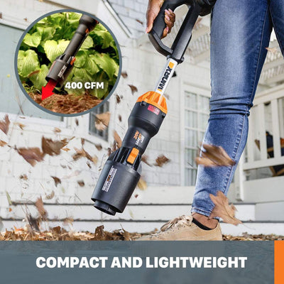 Worx Nitro LeafJet Cordless Leaf Blower with Battery and Charger for Lawn Care