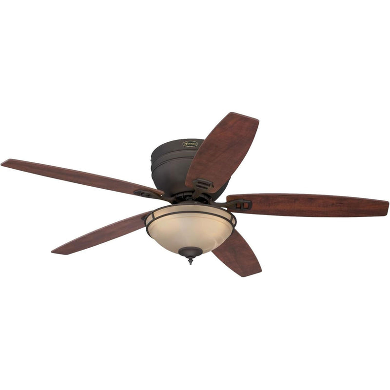 Westinghouse Carolina Industrial Ceiling Fan LED Light Fixture, 52 Inch, Bronze