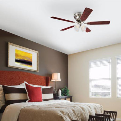 Westinghouse 2 Pack Contempra IV 52" Indoor Ceiling Fan w/ Light, Brushed Nickel - VMInnovations