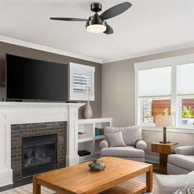Westinghouse 2 Pack Alloy Ceiling Fan with LED Light and Reversible Blades, 42" - VMInnovations