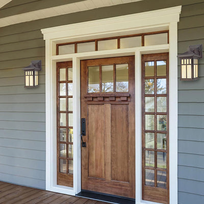 Westinghouse Burnham Light Exterior Wall Mount Lantern & Honey Glass (Open Box) - VMInnovations