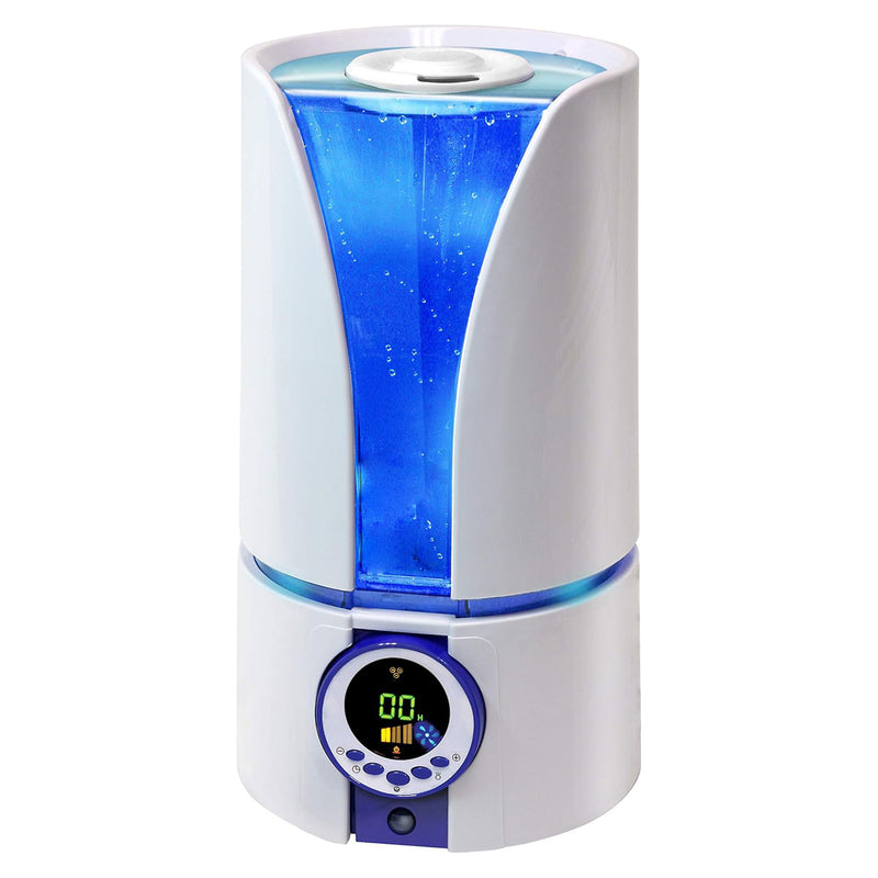 Comfort Zone Ultrasonic Filter Free Humidifier with Digital Controls, White