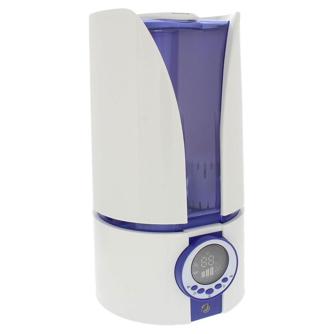 Comfort Zone Ultrasonic Humidifier with Digital Controls, White (Open Box)