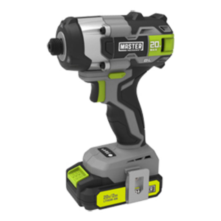 Master Mechanic 20V Compact Cordless Impact Driver Kit Brushless Motor(Open Box)