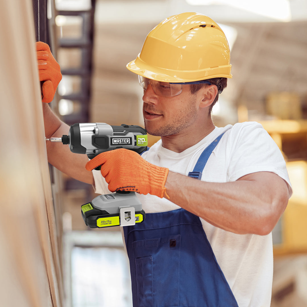 Master Mechanic 20V  Cordless 1/2" Drill & Impact Driver Combo Kit (Open Box) - VMInnovations