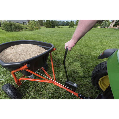 Agri-fab 110-lb Capacity Tow Broadcast Spreader, Black (Certified Refurbished)