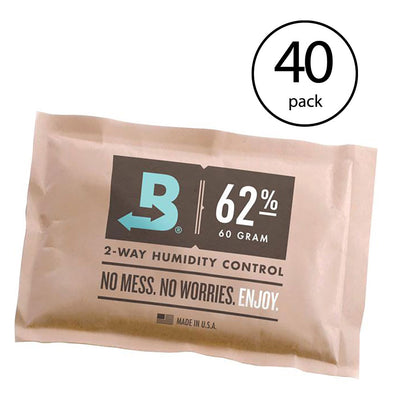 Boveda 67g Humidity Control Pack, 62% RH 2-Way Herbal Preservative (40 Pack)
