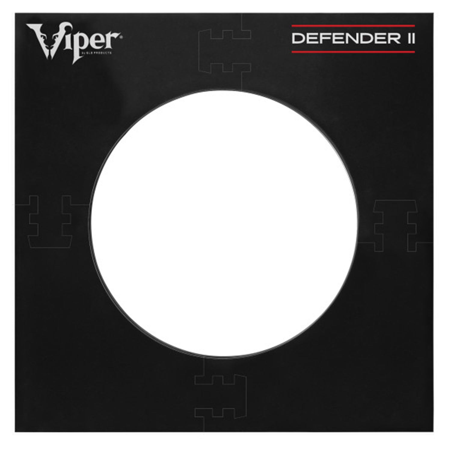 Viper Defender II Steel Tip Dart Square Backboard Surround, Black (Open Box) - VMInnovations