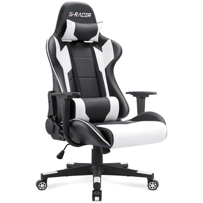 Homall Gaming Chair, High Back Leather Swivel Seat w/Lumbar Support (Used) - VMInnovations