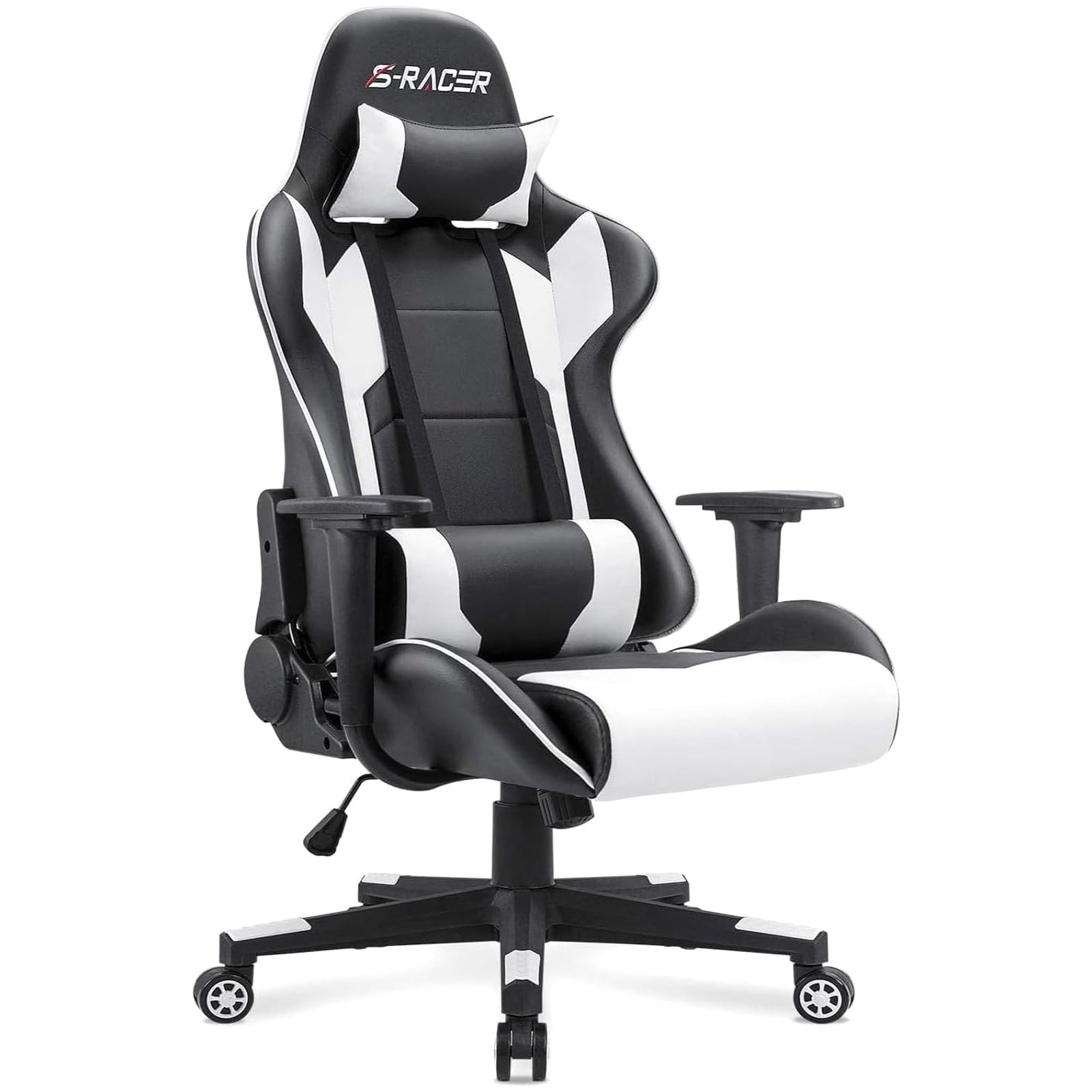 Homall Gaming Chair, High Back Leather Swivel Seat w/Lumbar Support (Open Box) - VMInnovations
