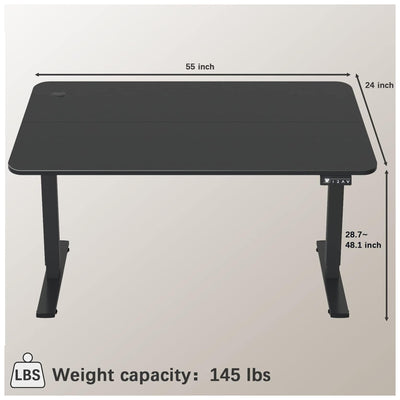 Furmax 55" x 24" Electric Adjustable Standing Desk for Home Office (Open Box) - VMInnovations