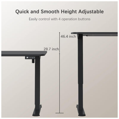 Furmax 55" x 24" Electric Height Adjustable Standing Desk for Home Office (Used) - VMInnovations