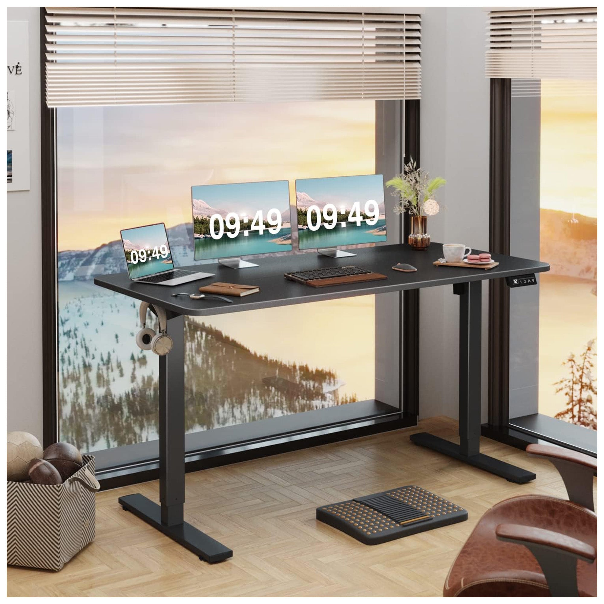 Furmax 55" x 24" Electric Height Adjustable Standing Desk for Home Office (Used) - VMInnovations