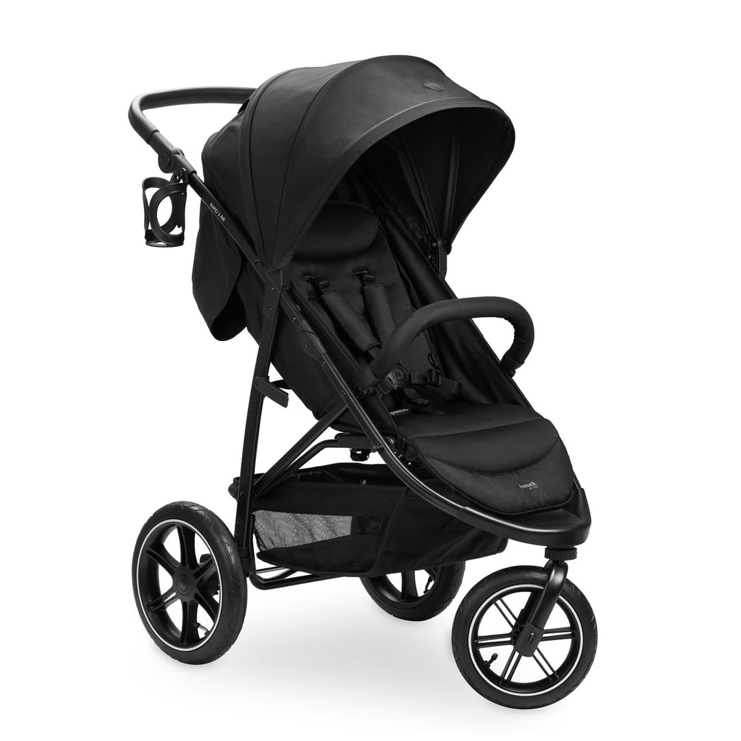 Hauck Rapid 3 Air Jogging Stroller Foldable Pushchair, Pneumatic Tires, Black