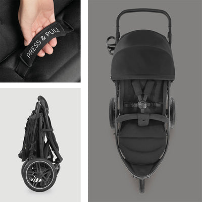 Hauck Stroller Rapid 3R Reclining Seat, Compact Fold Stroller (Used)