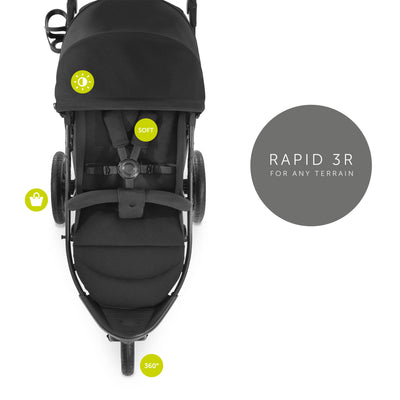 Hauck Stroller Rapid 3R Reclining Seat, Compact Fold Stroller (Used)