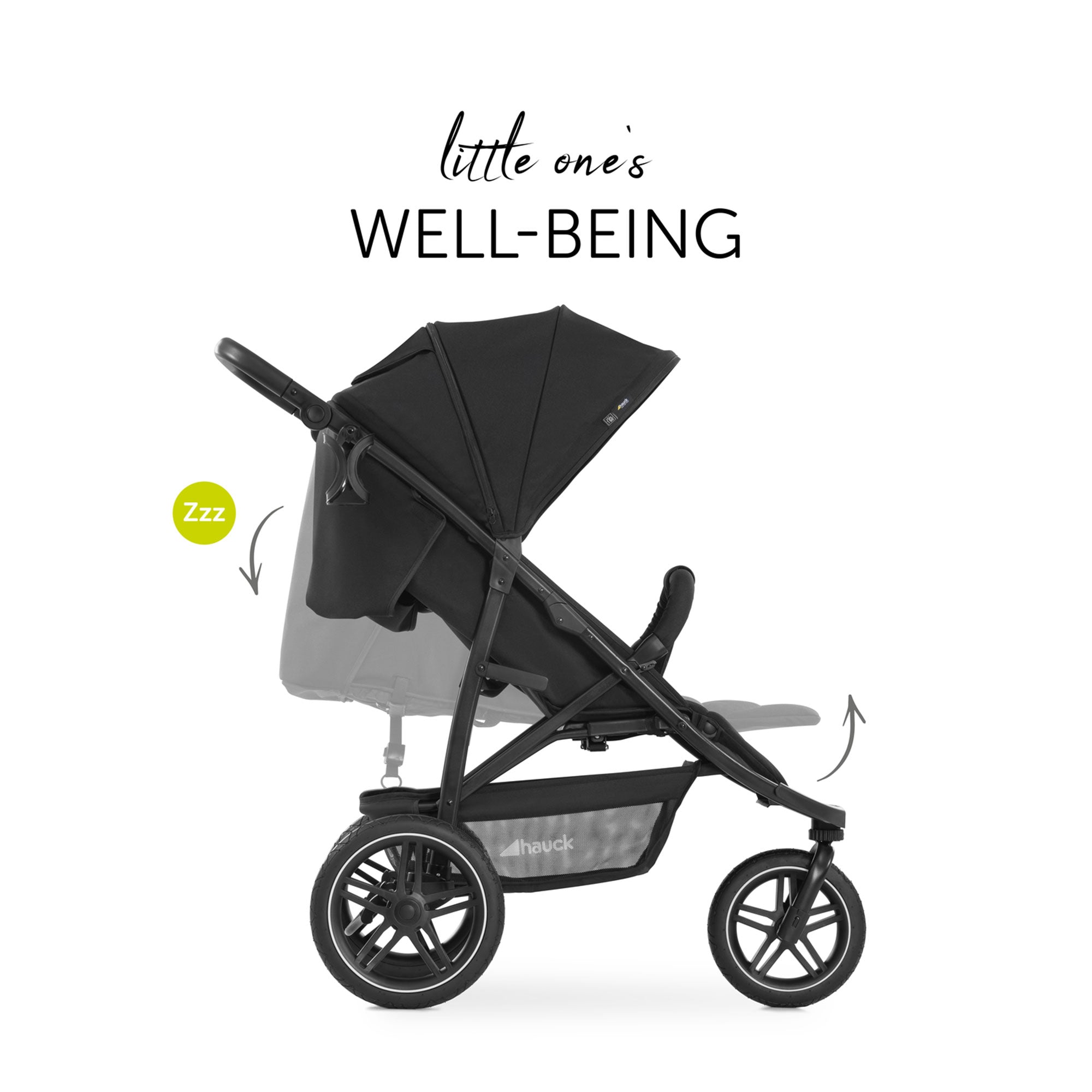 Hauck Stroller Rapid 3R Reclining Seat, Compact Fold Stroller (Used)