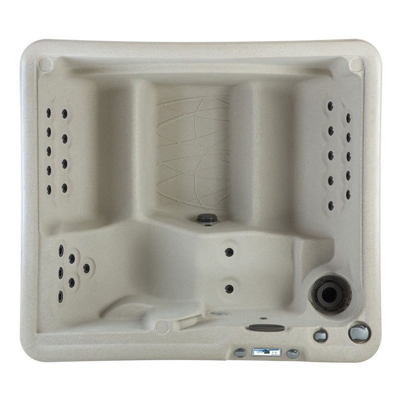 Lifesmart Spas 5 Person Plug and Play 28 Jet LED Outdoor Hot Tub, LS350DX, Sand