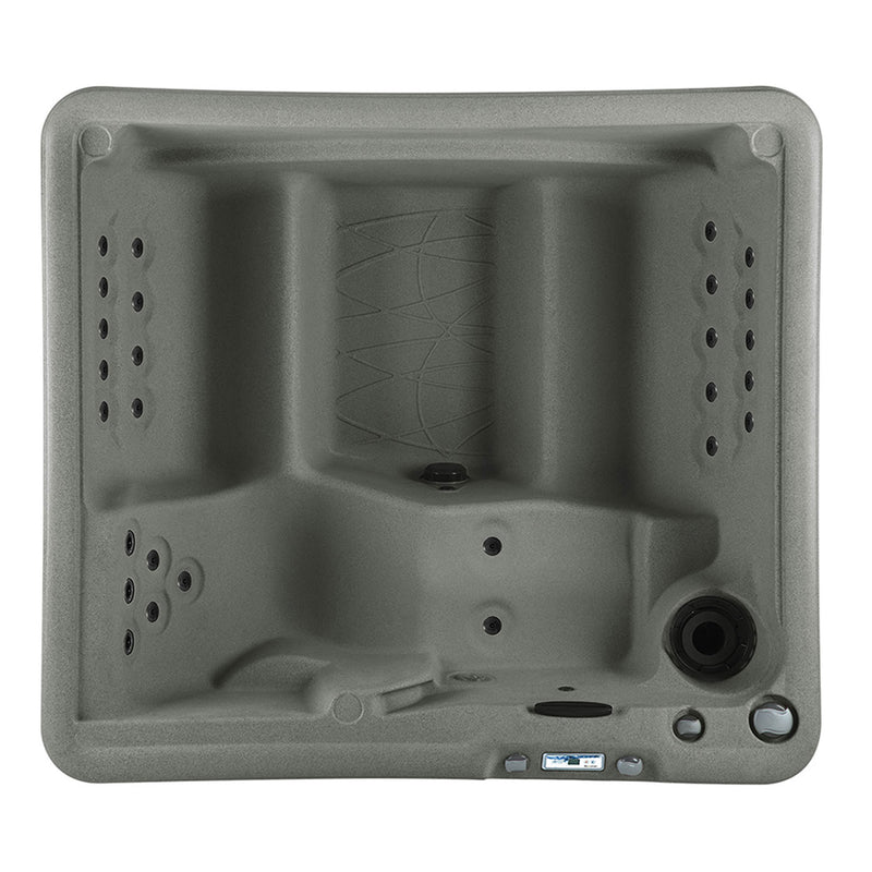 Lifesmart Spas 5 Person Plug and Play 28 Jet LED Outdoor Hot Tub, LS350DX, Taupe