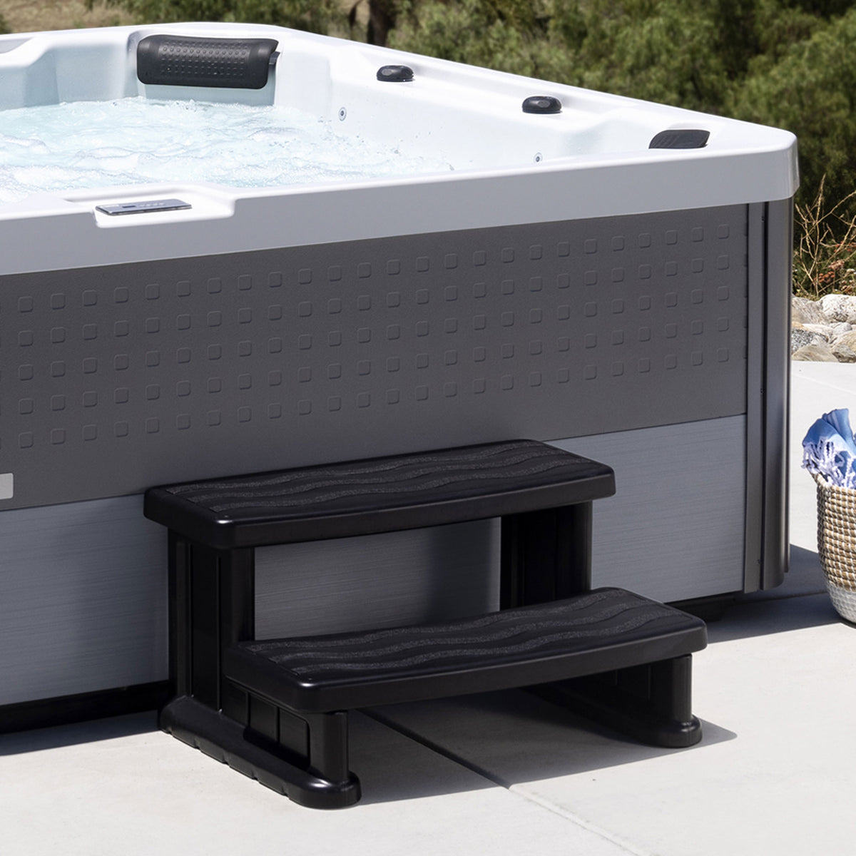 Lifesmart Hot Tub Spa Side Step for Square and Round Hot Tubs, 31"x16"(Open Box) - VMInnovations
