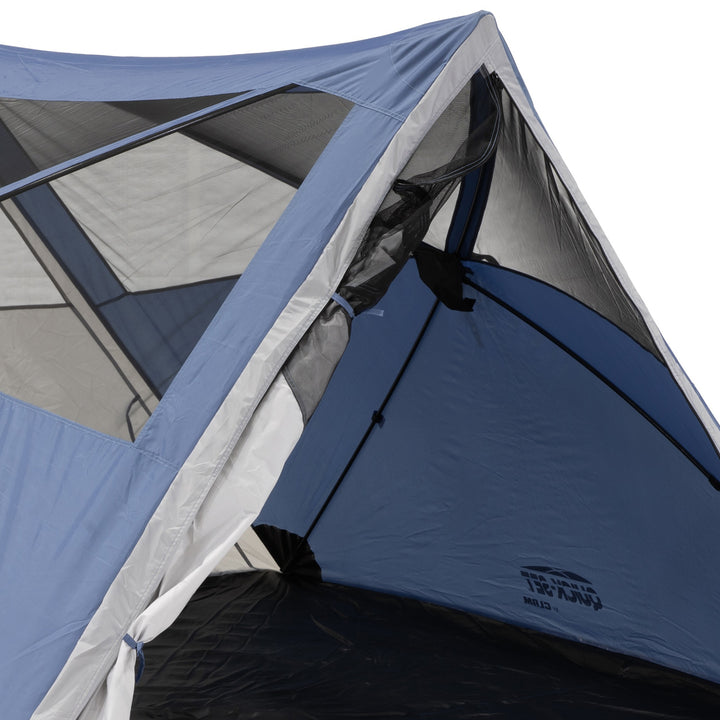 CLAM Quick-Set Apex 8 x 8 Ft Portable Outdoor A-Frame Hiking Camping Tent, Blue