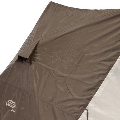 CLAM Quick-Set Apex 8 x 8 Ft Portable Outdoor A-Frame Hiking Camping Tent, Brown - VMInnovations