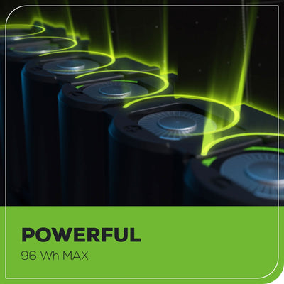 Greenworks 2 Pack 24 Volt Max Lithium Ion Battery, 4 Amp Rechargeable Power Pack