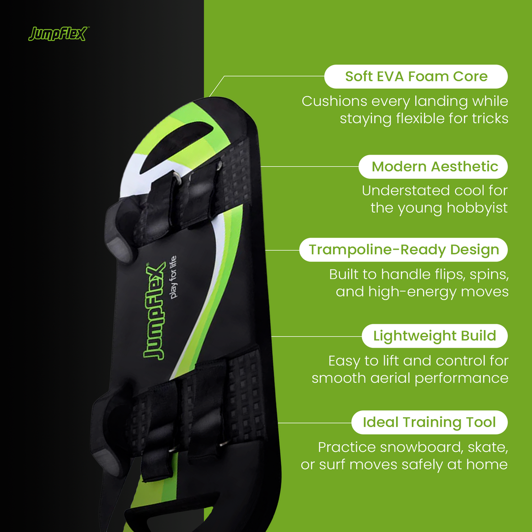 JumpFlex Trampoline Bounce Board FLEXBOARD, for Skateboard & Snowboard Practice - VMInnovations