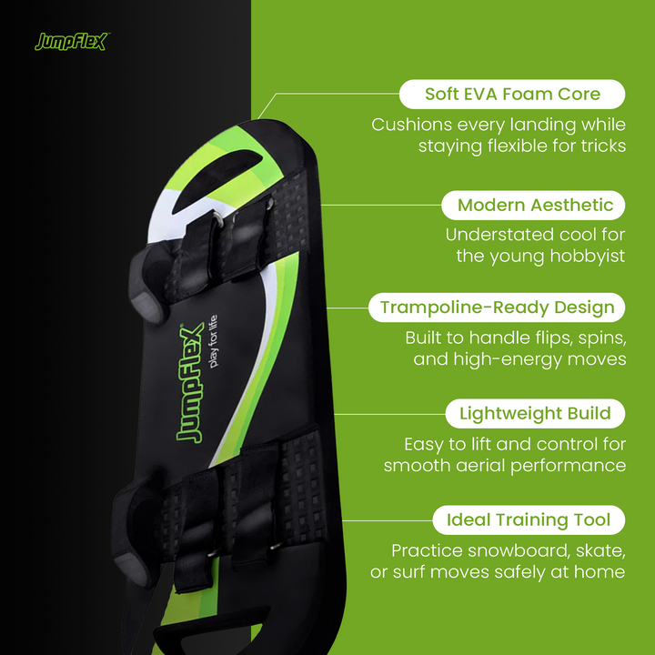 JumpFlex Trampoline Bounce Board FLEXBOARD, for Skateboard & Snowboard Practice - VMInnovations
