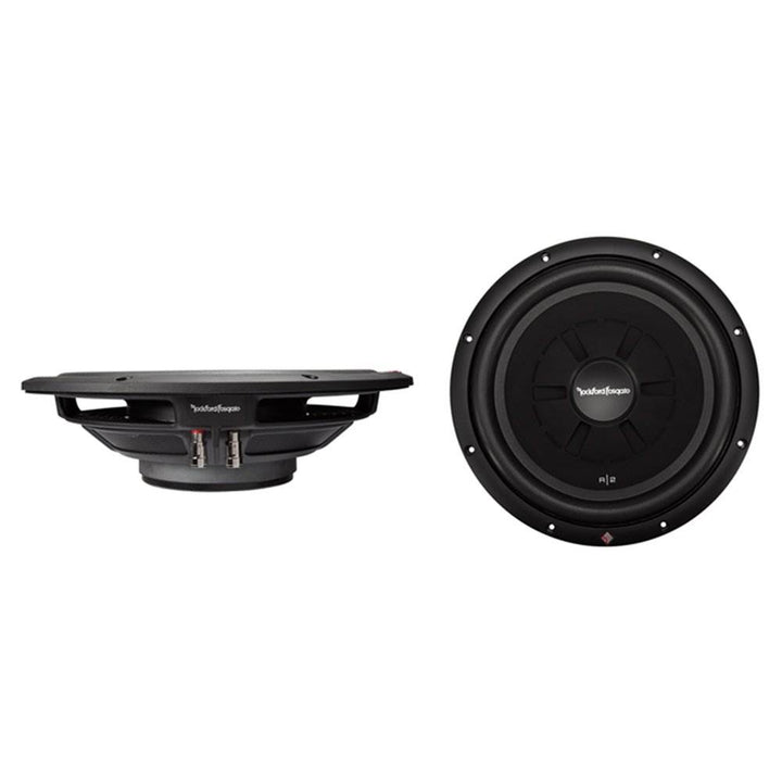 Rockford Fosgate 12" 500 Watt Shallow Mount Slim Car Subwoofer Speaker (Used)