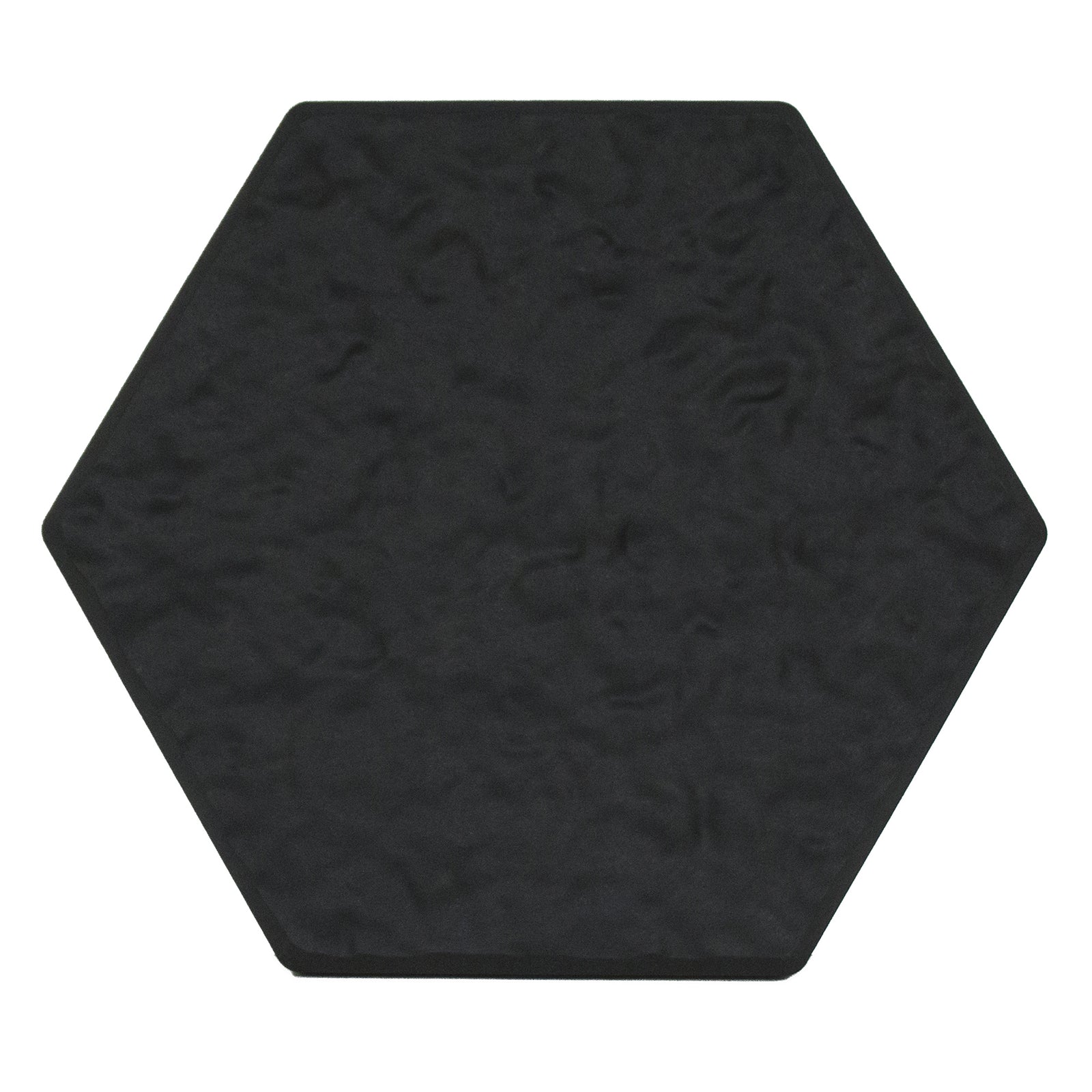 Garden Central 10 Pack 13" x 15" Stomp Hex Decorative Stepping Stones, Black - VMInnovations