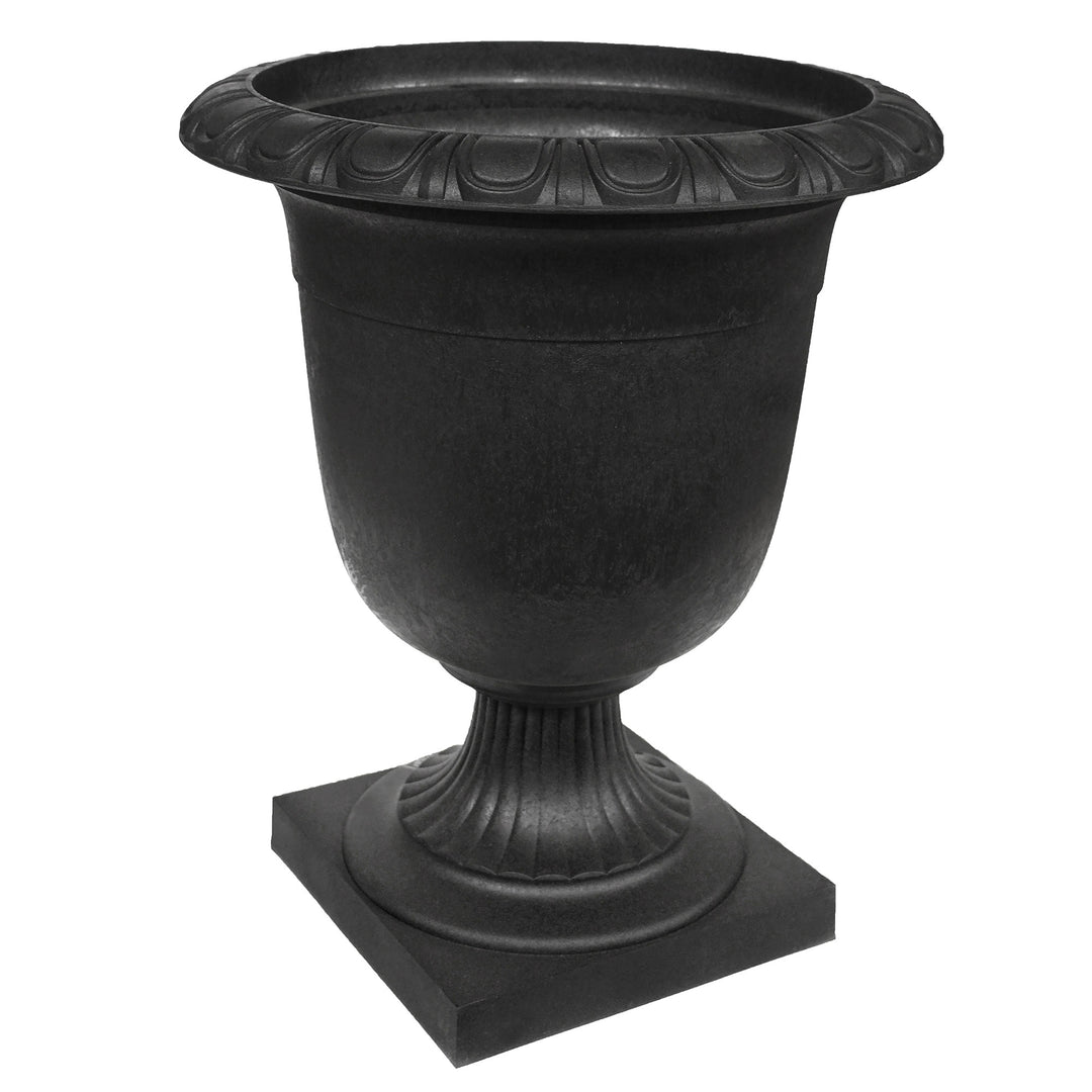 Tierra Verde Self-Watering Indoor Outdoor Urn Planter, Crescendo, 19"W x 23"H