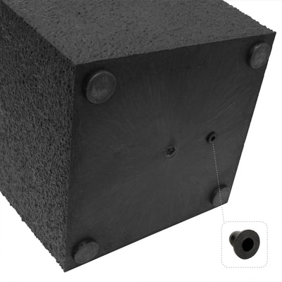 Tierra Verde Citadel Stucco Self Watering Square Planter 13.5"W x 26"H(Open Box) - VMInnovations