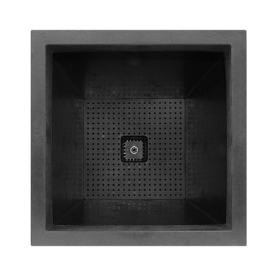 Tierra Verde Citadel Stucco Self Watering Square Planter 13.5"W x 26"H(Open Box) - VMInnovations