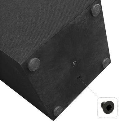 Tierra Verde Citadel Horizon Self Watering Square Planter, Black (Open Box) - VMInnovations