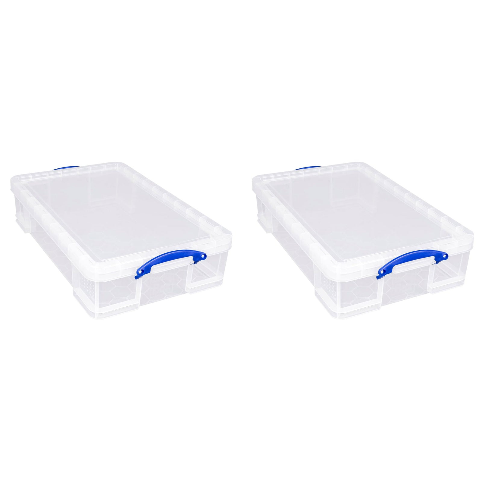 Really Useful Box 33L Storage Container w/Snap Lid & Clip Lock Handle, 2 Pack - VMInnovations